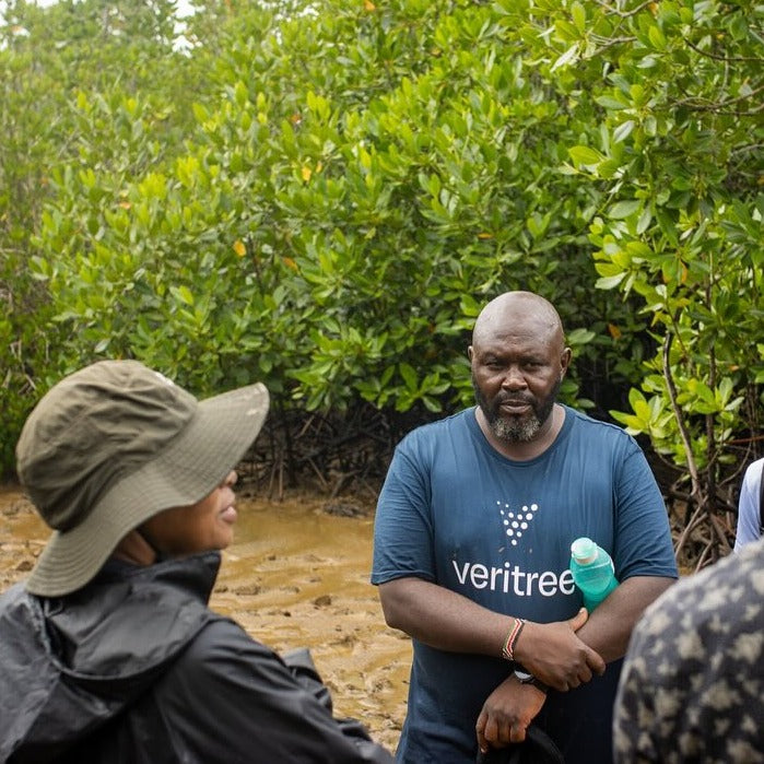 The veritree team on site.