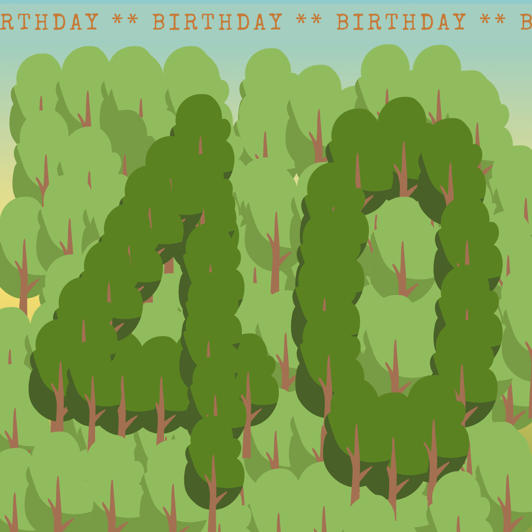 Forties Forest - 40 trees for 40th birthday