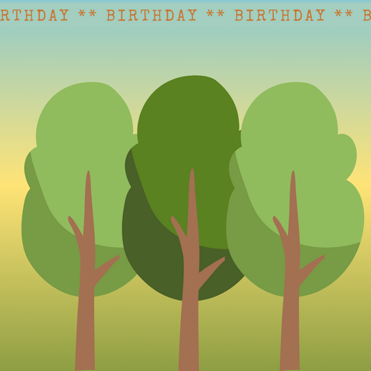 Custom birthday gift - Plant any number of trees
